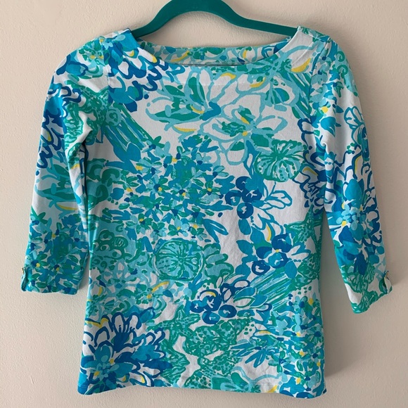 Lilly Pulitzer Juline Top - Picture 1 of 4